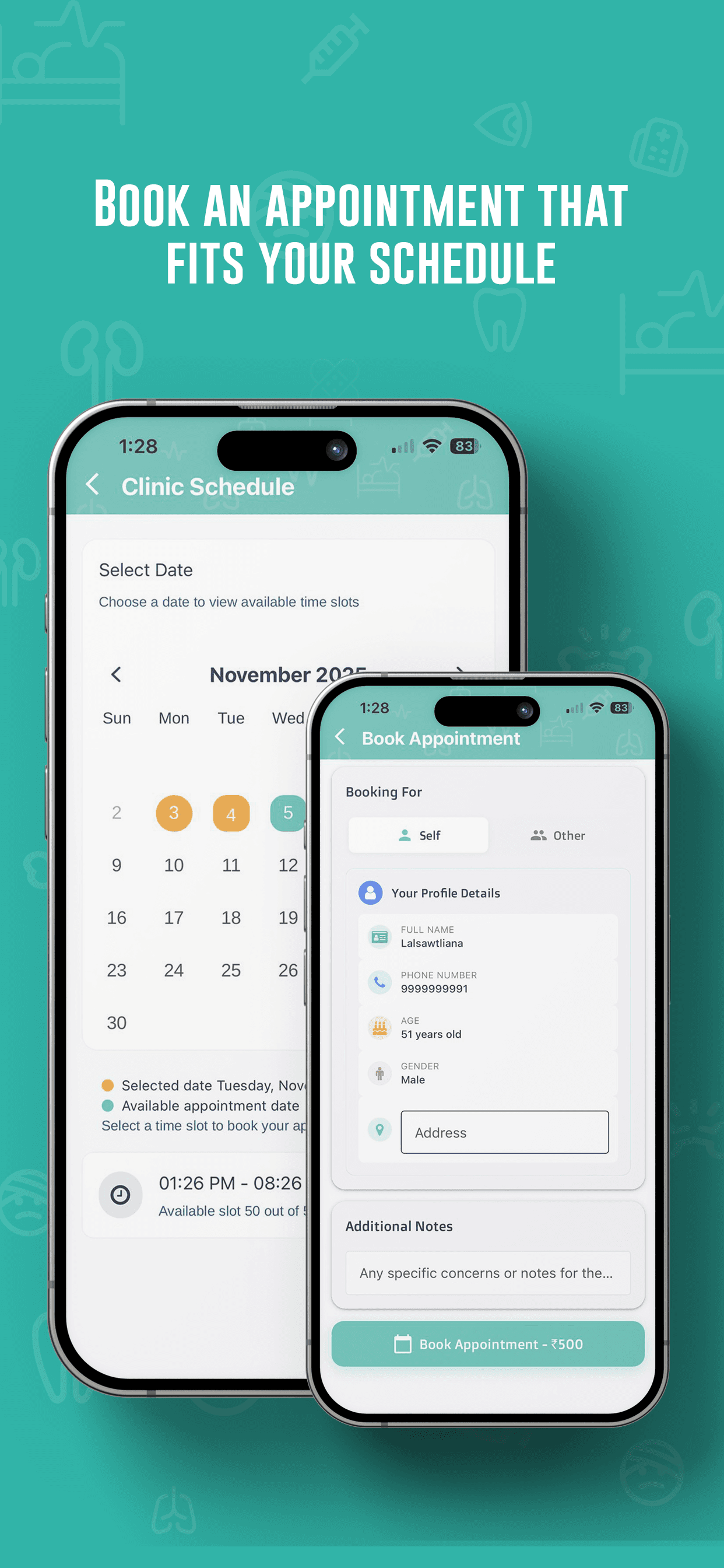 GET Medical application screen 3